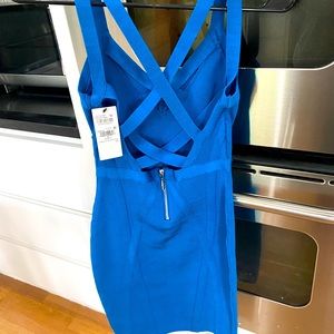 NWT Guess teal bandage dress